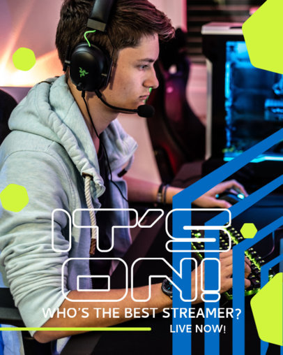 Instagram Post Generator for a Special Gaming-Genre Live Stream