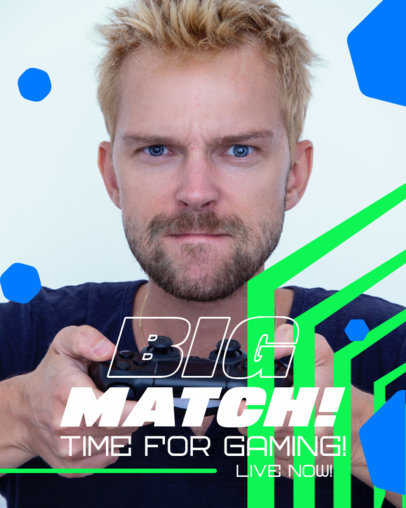 Instagram Post Generator for a Live Gaming Tournament