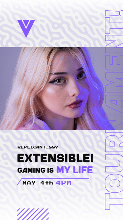 Event Instagram Story Creator to Promote a Gaming Stream
