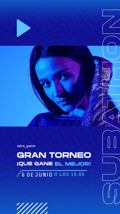 Instagram Story Generator for a Gaming Stream Tournament