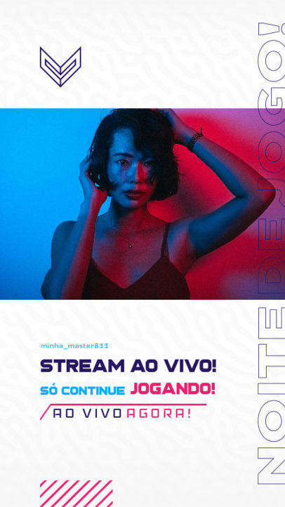 Instagram Story Template for a Gamers Streaming Event