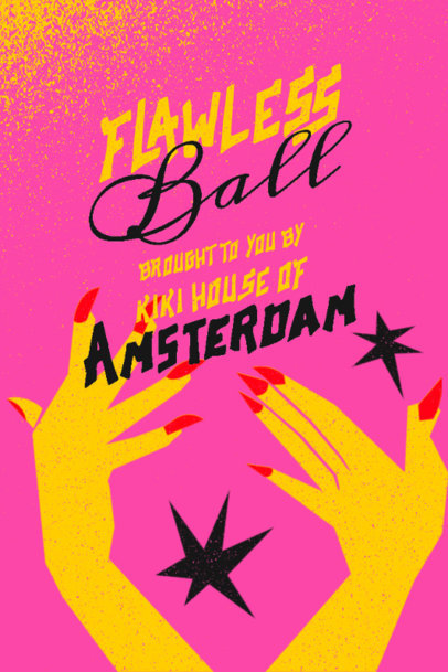 Poster Generator for a Kiki House Event Featuring Illustrated Hands with Painted Fingernails 5841b