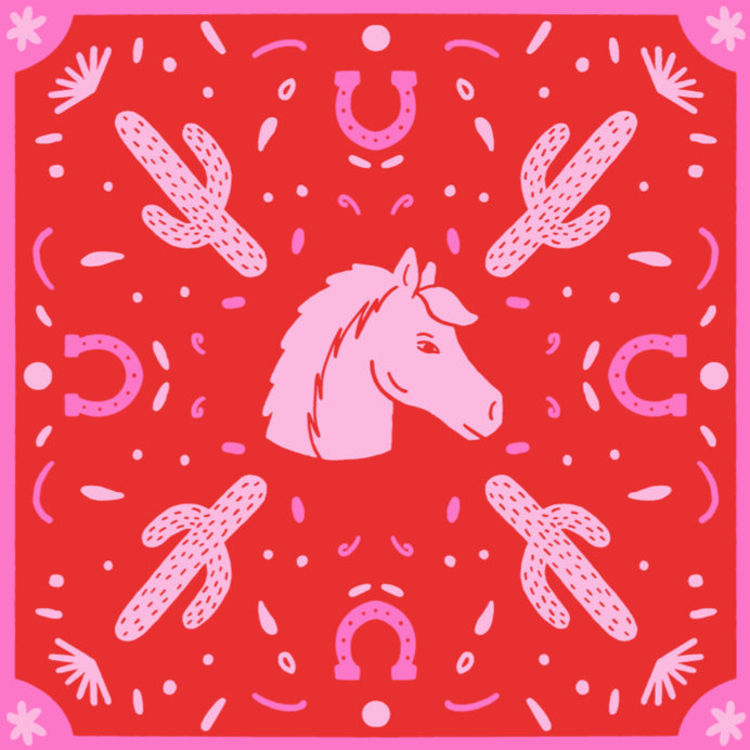 Placeit - Bandana Design Generator With a Horse Illustration