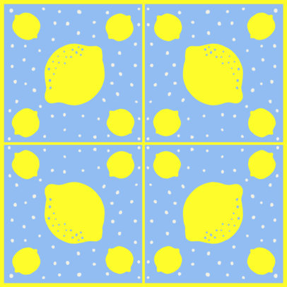 Illustrated Bandana Design Maker Featuring Four Lemon Graphics