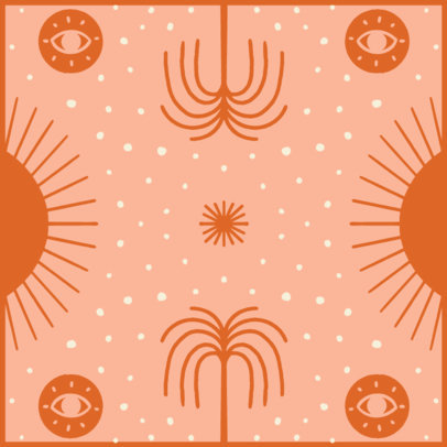 Colorful Bandana Design Generator Featuring Eye Illustrations