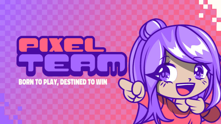 Discord Theme Template for Streamers with a Gaming Girl Illustration