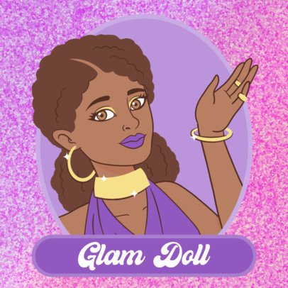 Avatar Generator with an Illustrated Woman Inspired by Barbie 5569d