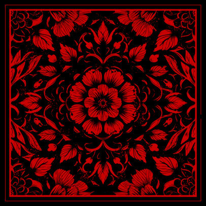 Scarf Design Generator Featuring a Floral-Themed Fabric 5588e