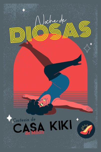 Poster Creator for a Kiki House Featuring a Drag-Themed Graphic 5842f