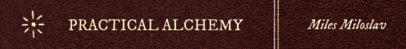 Alchemy Book Spine Design Generator Featuring a Vintage Style
