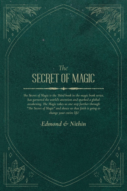 Back Book Cover Creator With a Magical-Themed Title