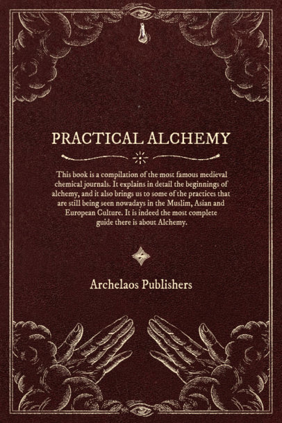 Alchemy Back Book Cover Generator Featuring a Vintage Style