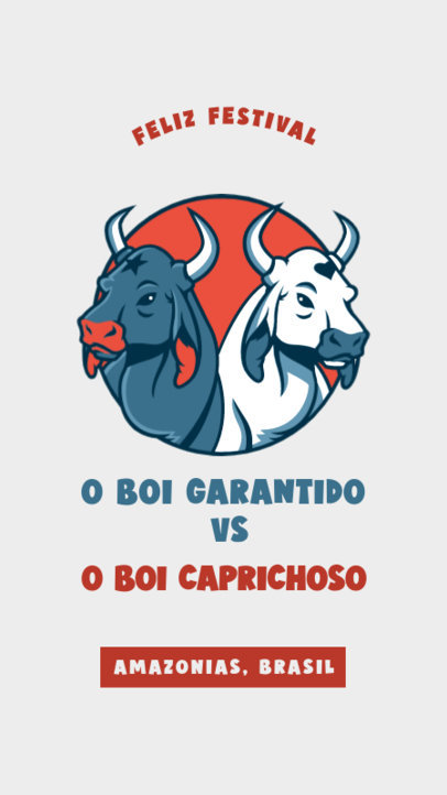 Instagram Story Generator Featuring a Parintins Festival Theme 5838a