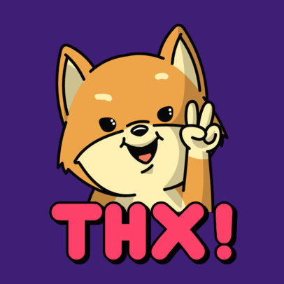 Twitch Emote Maker Featuring a Cute Dog Graphic