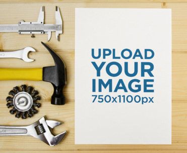 Labor Day-Themed Mockup of a Flyer Featuring Working Tools m33637 r-el2