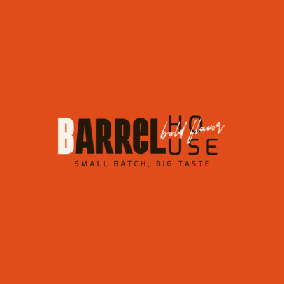 Logo Template for a Barrel-Aged Beer