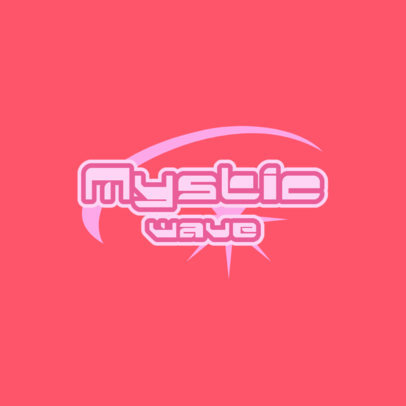 Logo Template for a Radio Channel Featuring a Y2K-Themed Aesthetic 5603g