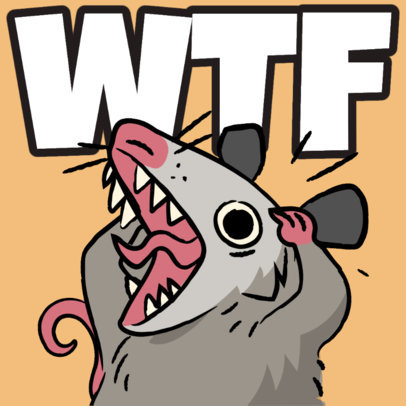 Twitch Emote Maker Featuring Funny Opossum Illustrations