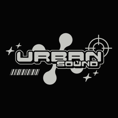 Music Channel Logo Creator Featuring a Y2K-Inspired Aesthetic 5602d