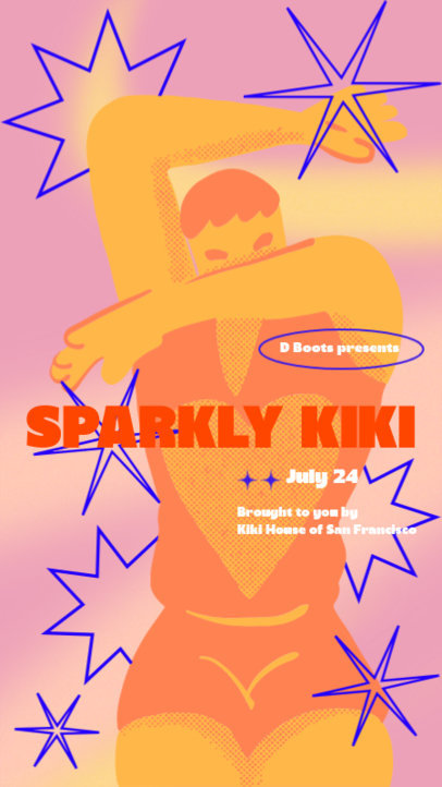 Instagram Story Creator Featuring a Kiki Show Ad