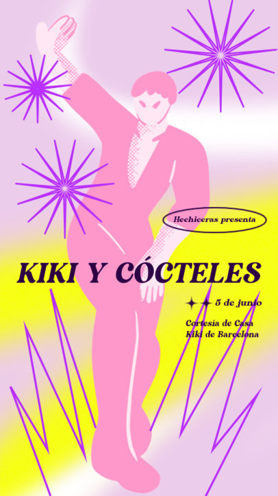 LGBTQ Instagram Story Template for a Kiki Party Show