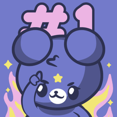 Kawaii Twitch Emote Creator Featuring a Funny Bear Graphic 5596b