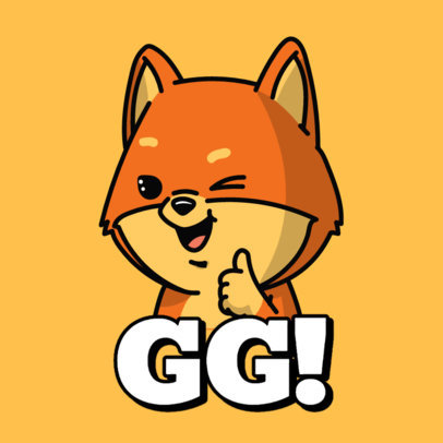 Twitch Emote Generator Featuring an Illustrated Dog Winking
