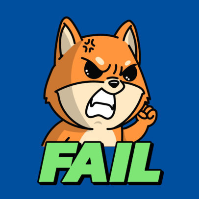 Gaming Twitch Emote Generator With a Mad Dog Graphic