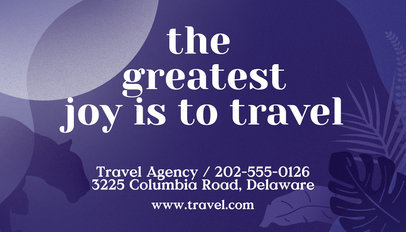 Travel Agency Business Card Template