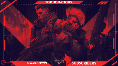 Gaming Webcam Overlay Creator Featuring a Valorant-Inspired Theme 4783b-5611