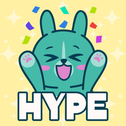 Twitch Emote Generator Featuring a Cute Bunny for Gamers