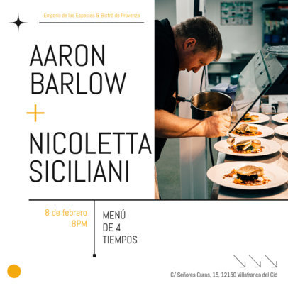 Instagram Post Creator for an Upcoming Kitchen Takeover Event