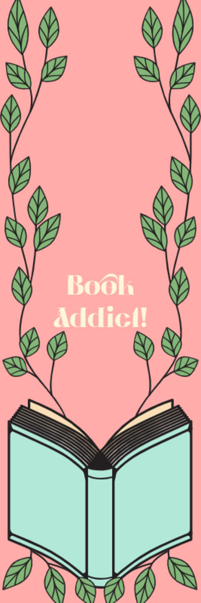 Cute Bookmark Design Template for Book Readers 5426g