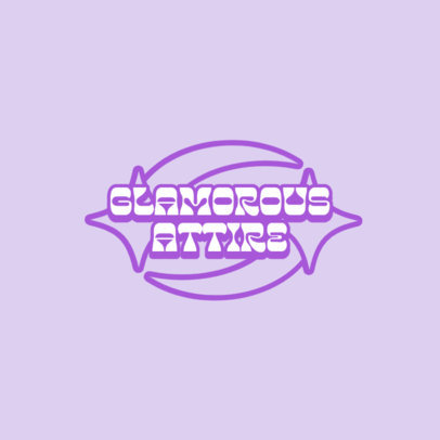 Logo Template for a Y2K-Inspired Clothing Brand