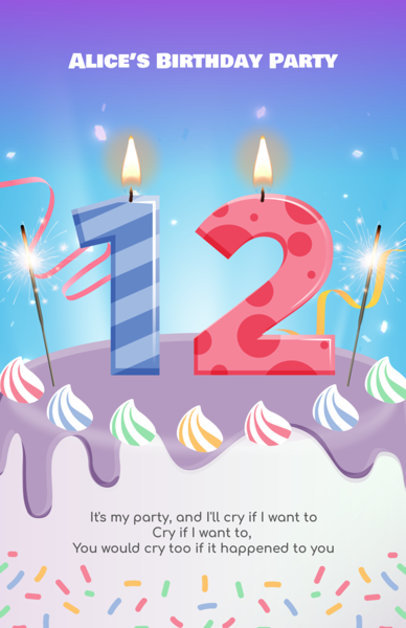 Flyer Maker for Birthday Party Flyers