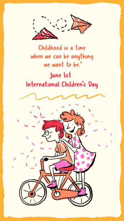 Quote Instagram Story Generator for International Children's Day