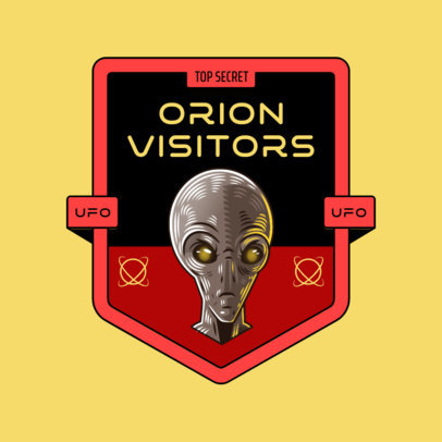 Logo Creator for a Gaming Squad Featuring an Illustrated Alien 5854a