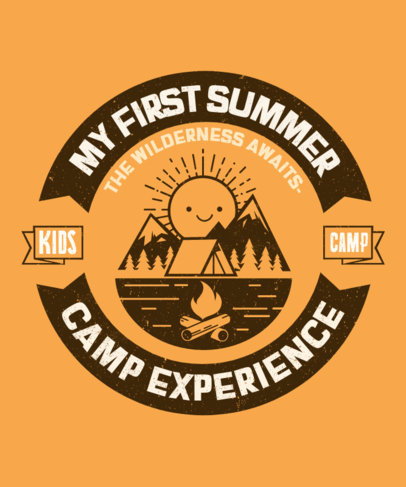 T-Shirt Design Maker for a Children's Summer Camp