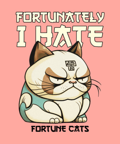 Funny T-Shirt Design Generator Inspired by the Grumpy Cat Meme