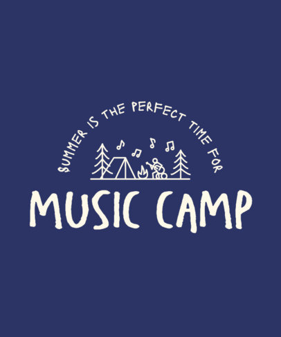 Summer T-Shirt Design Maker for a Music Camp