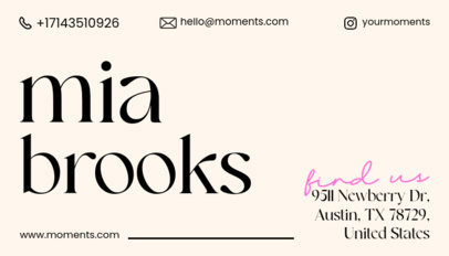 Business Card Design Maker for Professional Wedding Services