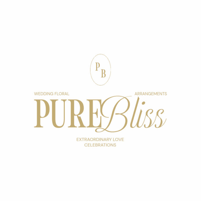 Elegant Logo Creator for Wedding Floral Arrangements 