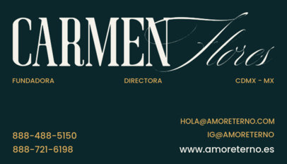 Modern Business Card Generator for Wedding Services