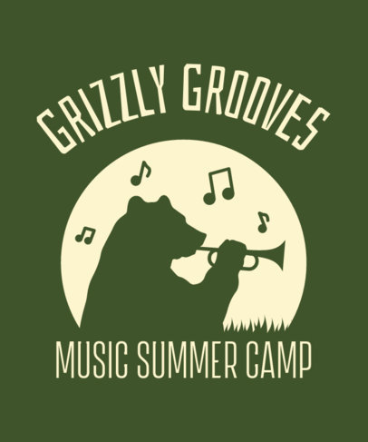 Kids T-Shirt Design Creator for a Music Summer Camp