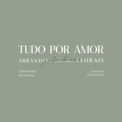 Wedding Floral Arrangements Shop Logo Creator