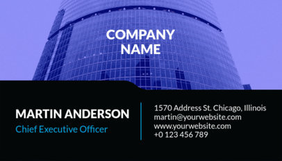 Corporate Business Card Template with a Minimal Style 