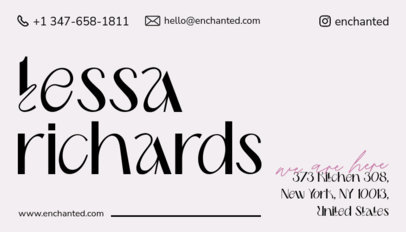 Business Card Generator for a Wedding Event Planner