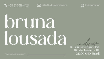 Elegant Business Card Creator for a Wedding Planner