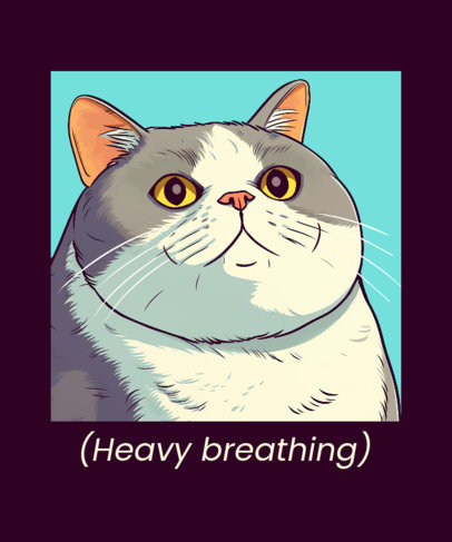 Funny T-Shirt Design Maker Featuring Famous Cat Meme