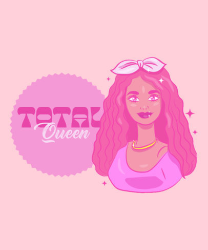 Barbie-Inspired T-Shirt Design Generator Featuring an Illustrated Doll